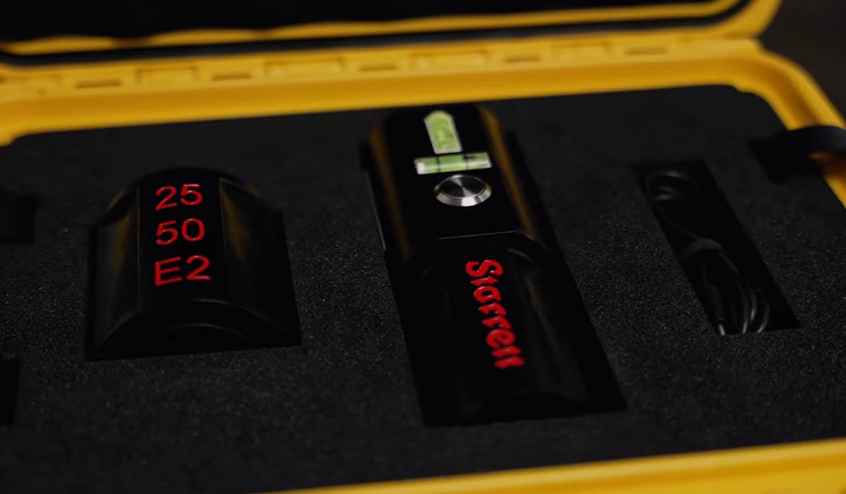 TRUEPOINT SPARK kit in its yellow Starrett hard case